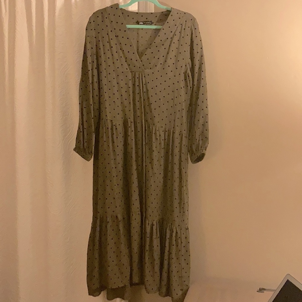 Zara moo moo polka dot dress